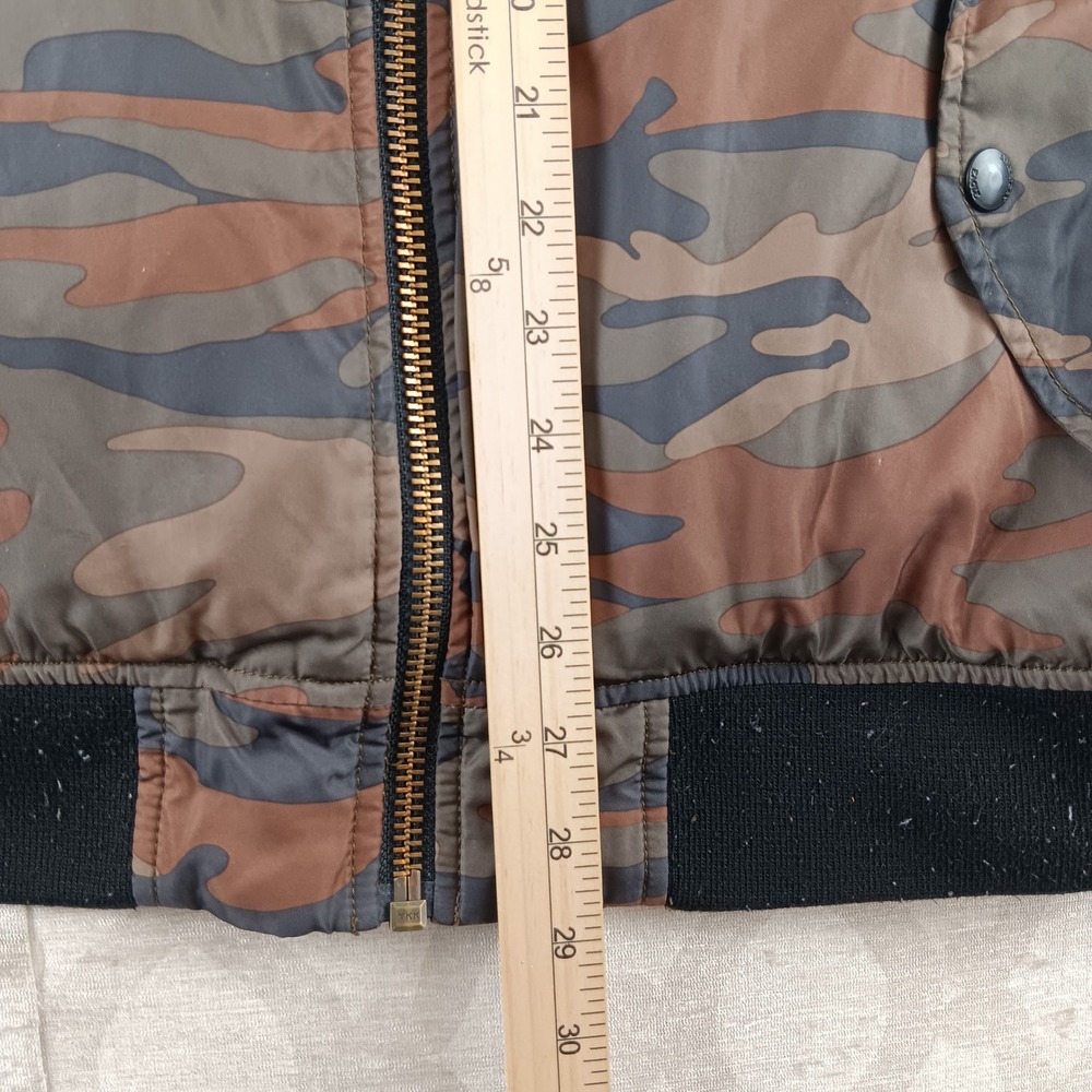 American Eagle Outfitters Camo Bomber Jacket Mens XL Lightweight Zip Front *Read - Picture 4 of 10